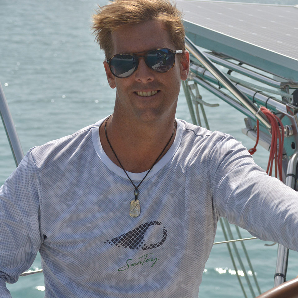 Renaud Nicot, capitaine du catamaran Wayayaï à St Barthélemy